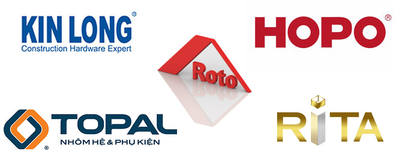 Các hãng phụ kiện cửa nhôm kính